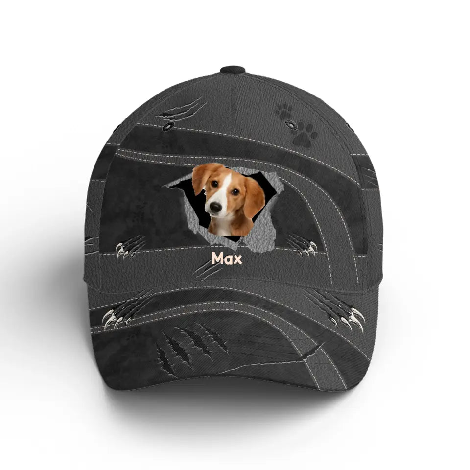 Custom Dog Photo I Love My Dog - Personalized Classic Cap, Gift For Dog Lovers