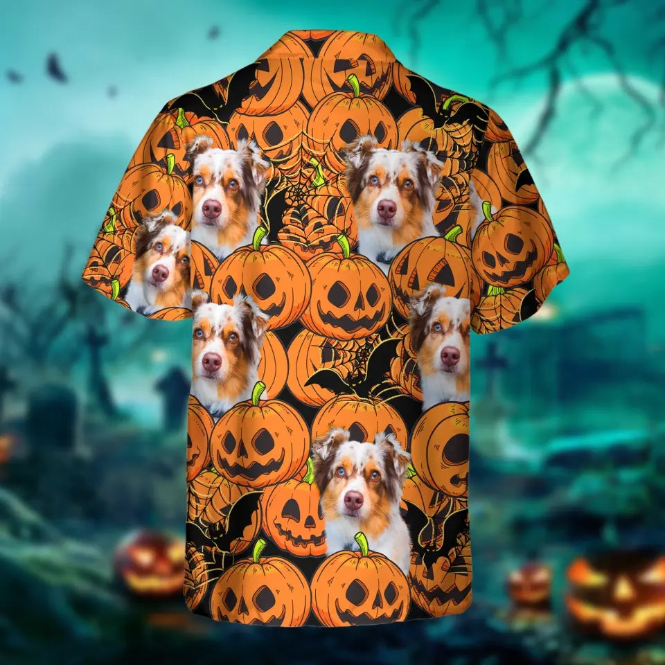 Halloween Custom Pet Photo - Personalized Hawaiian Shirt