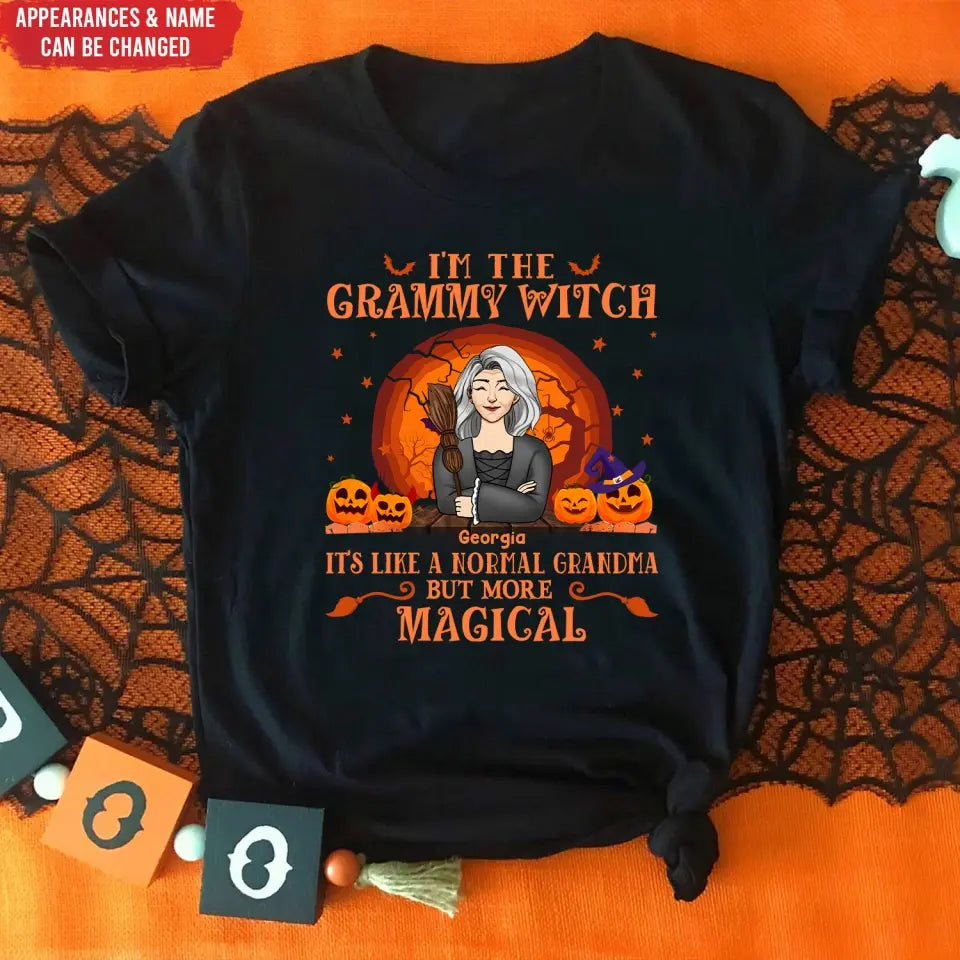I'm The Grammy Witch - Personalized T-Shirt, Halloween Gift For Family