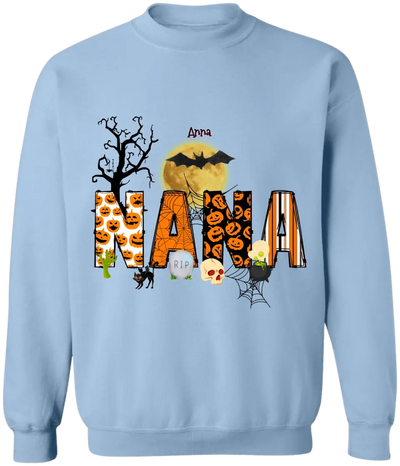 Halloween Doodle Alphabet Nana - Personalized T-shirt, Gift For Halloween