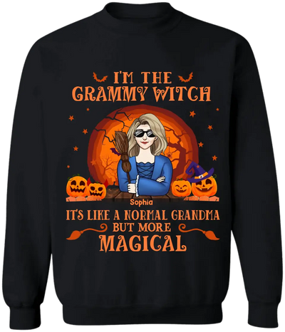 I'm The Grammy Witch - Personalized T-Shirt, Halloween Gift For Family