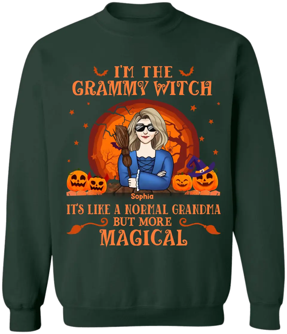 I'm The Grammy Witch - Personalized T-Shirt, Halloween Gift For Family