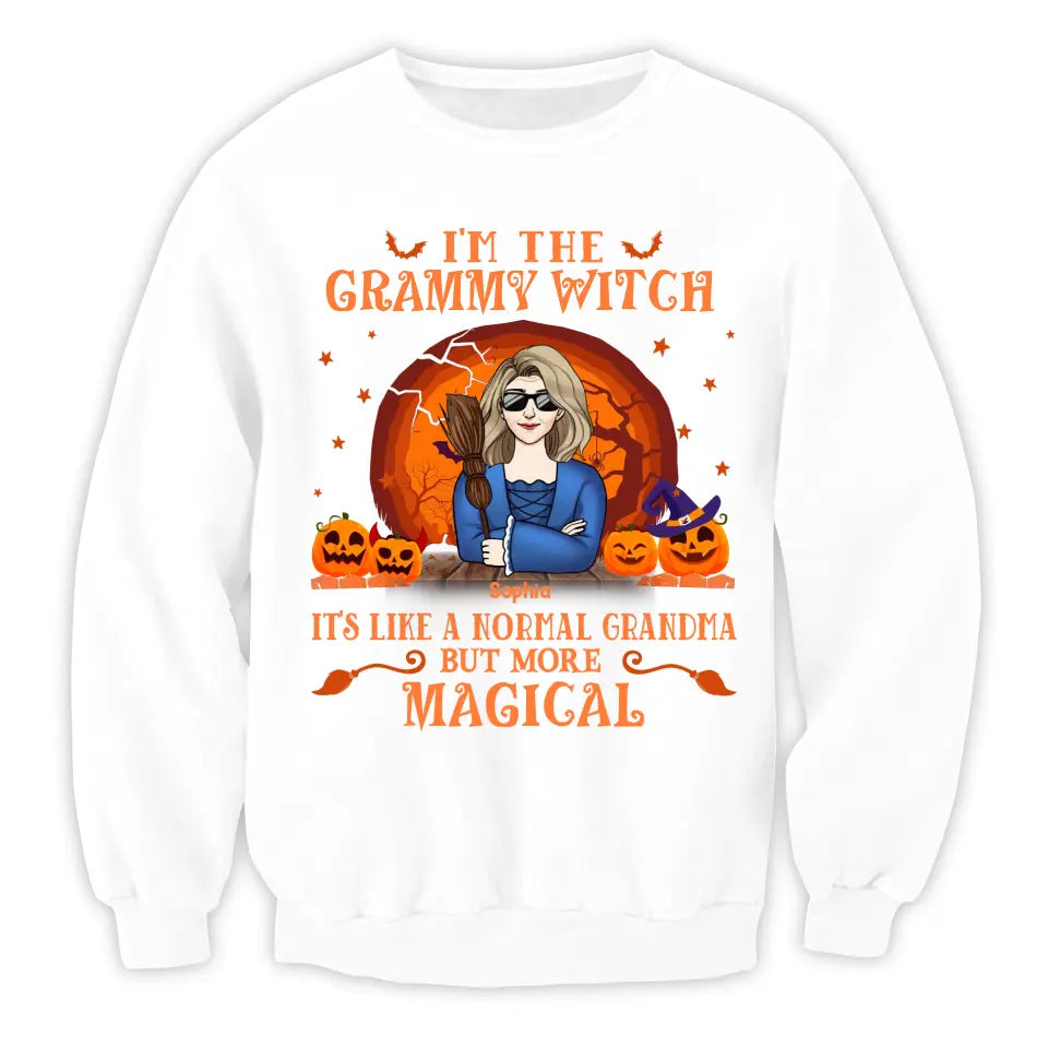 I'm The Grammy Witch - Personalized T-Shirt, Halloween Gift For Family