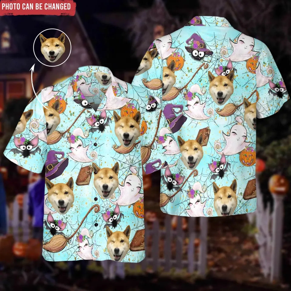 Halloween Pumpkin Ghost - Personalized Hawaiian Shirt, Gift For Halloween