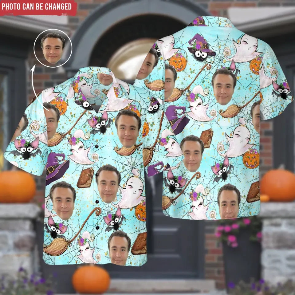Halloween Pumpkin Ghost - Personalized Hawaiian Shirt, Gift For Halloween