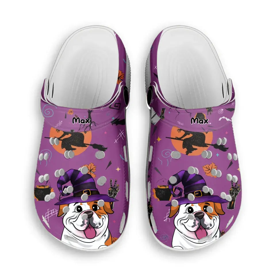 Halloween Dog Puppy Pet - Personalized Scrocs, Gift For Dog Lover