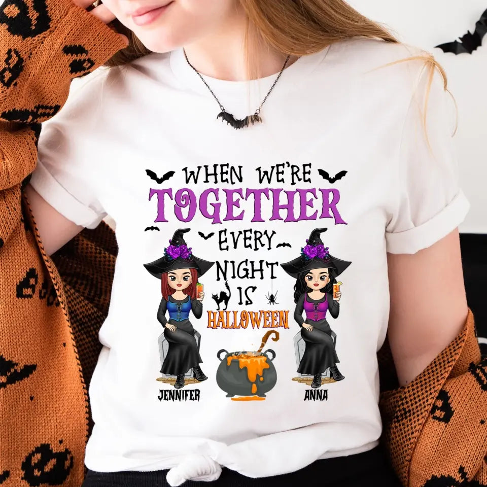 When We’re Together Every Night Is Halloween - Personalized T-Shirt,  Gift For Halloween