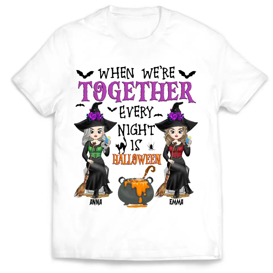 When We’re Together Every Night Is Halloween - Personalized T-Shirt,  Gift For Halloween