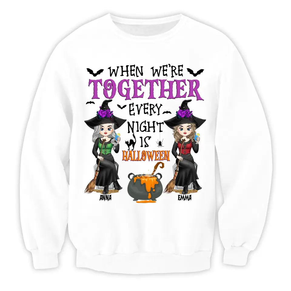 When We’re Together Every Night Is Halloween - Personalized T-Shirt,  Gift For Halloween