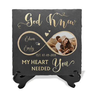 God Knew My Heart Needed You - Personalized Stone