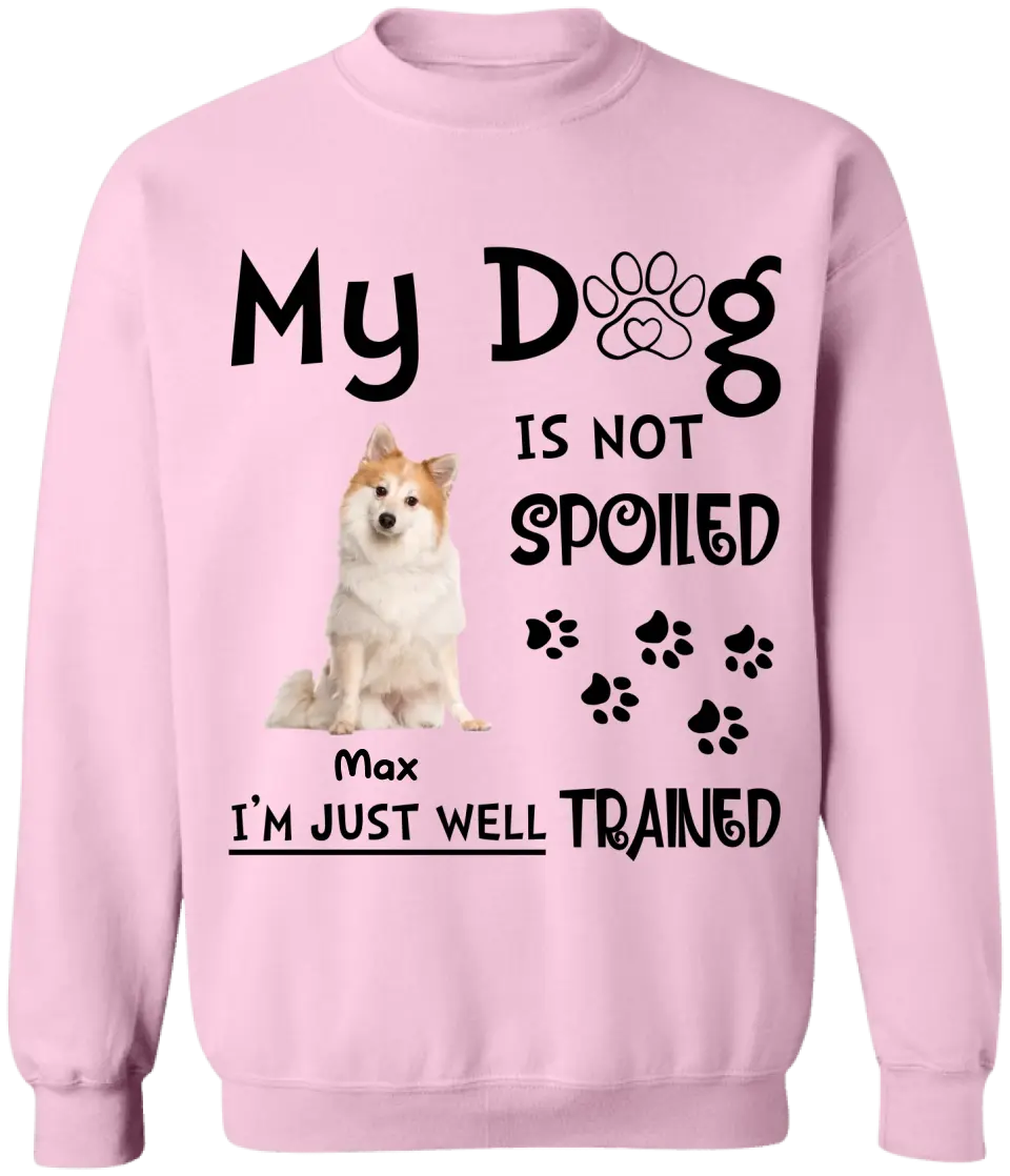 My Dog Is Not Spoiled I’m Just Well Trained - Personalized T-Shirt, Gift For Dog Lover