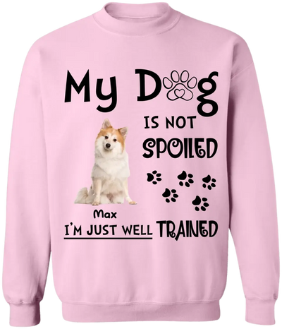 My Dog Is Not Spoiled I’m Just Well Trained - Personalized T-Shirt, Gift For Dog Lover