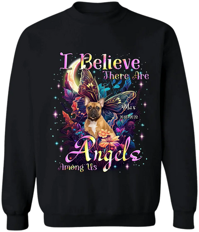 I Believe There Are Angels Among Us - Personalized T-Shirt, Memorial Gift