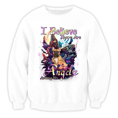 I Believe There Are Angels Among Us - Personalized T-Shirt, Memorial Gift