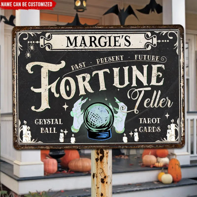 Fortune Teller - Personalized Metal Sign, Halloween Gift