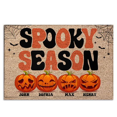 Spooky Season Halloween - Personalized Door Mat, Halloween Gift