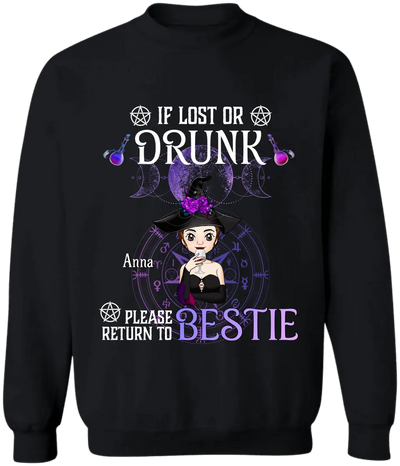 If Lost Or Drunk Please Return To Bestie - Personalized T-Shirt, Gift For Bestie