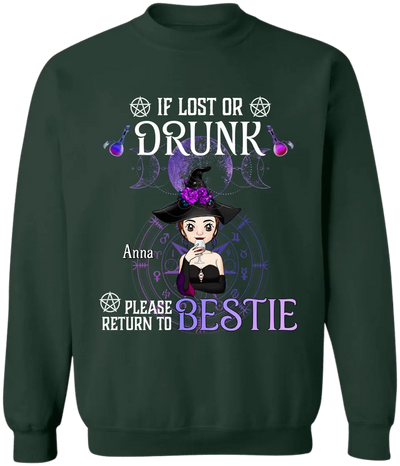 If Lost Or Drunk Please Return To Bestie - Personalized T-Shirt, Gift For Bestie