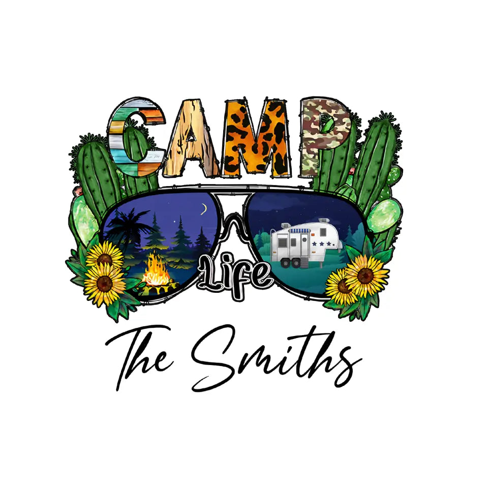 Camping Life - Personalized Decal, Gift For Camping Lover