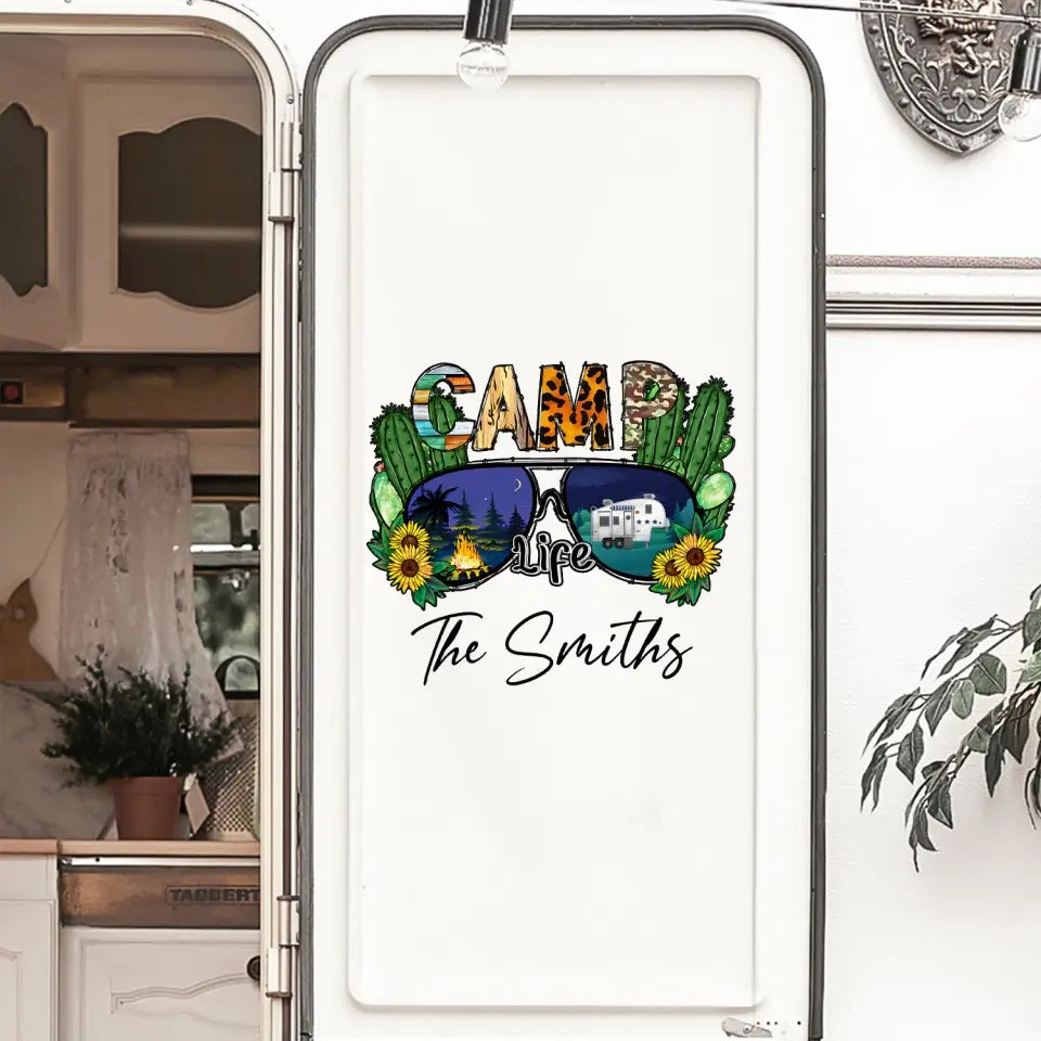 Camping Life - Personalized Decal, Gift For Camping Lover