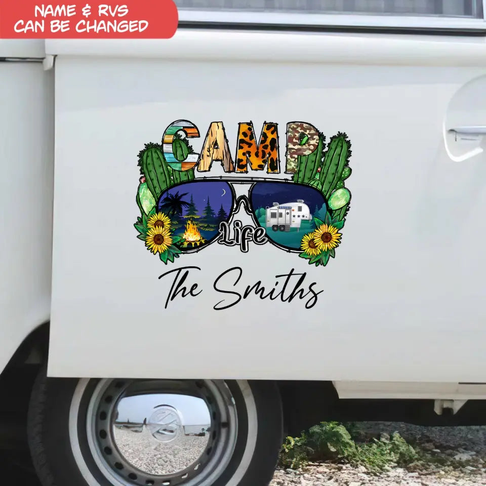 Camping Life - Personalized Decal, Gift For Camping Lover