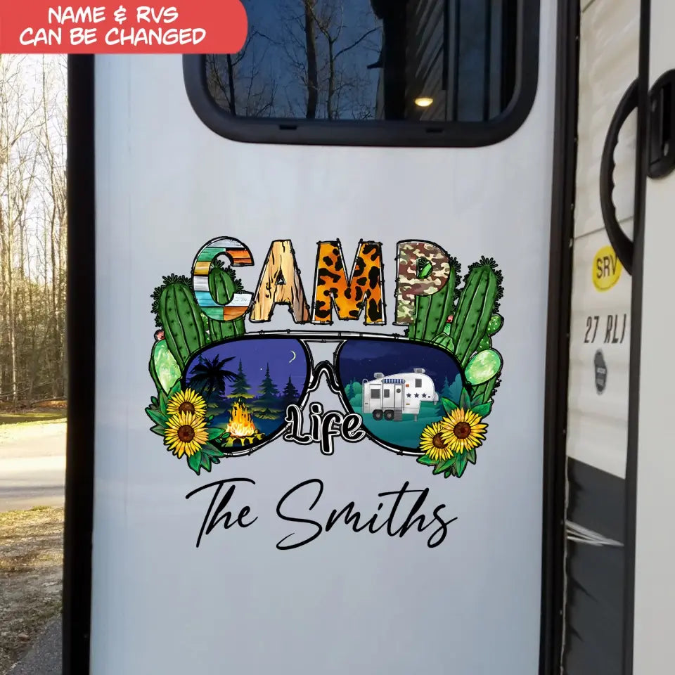 Camping Life - Personalized Decal, Gift For Camping Lover