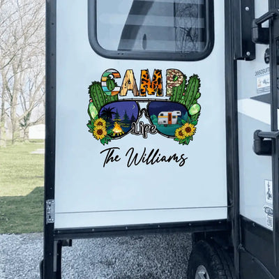 Camping Life - Personalized Decal, Gift For Camping Lover