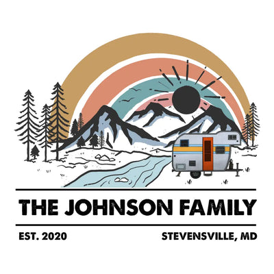 Custom Family Adventure - Personalized Decal, Gift For Camping Lover