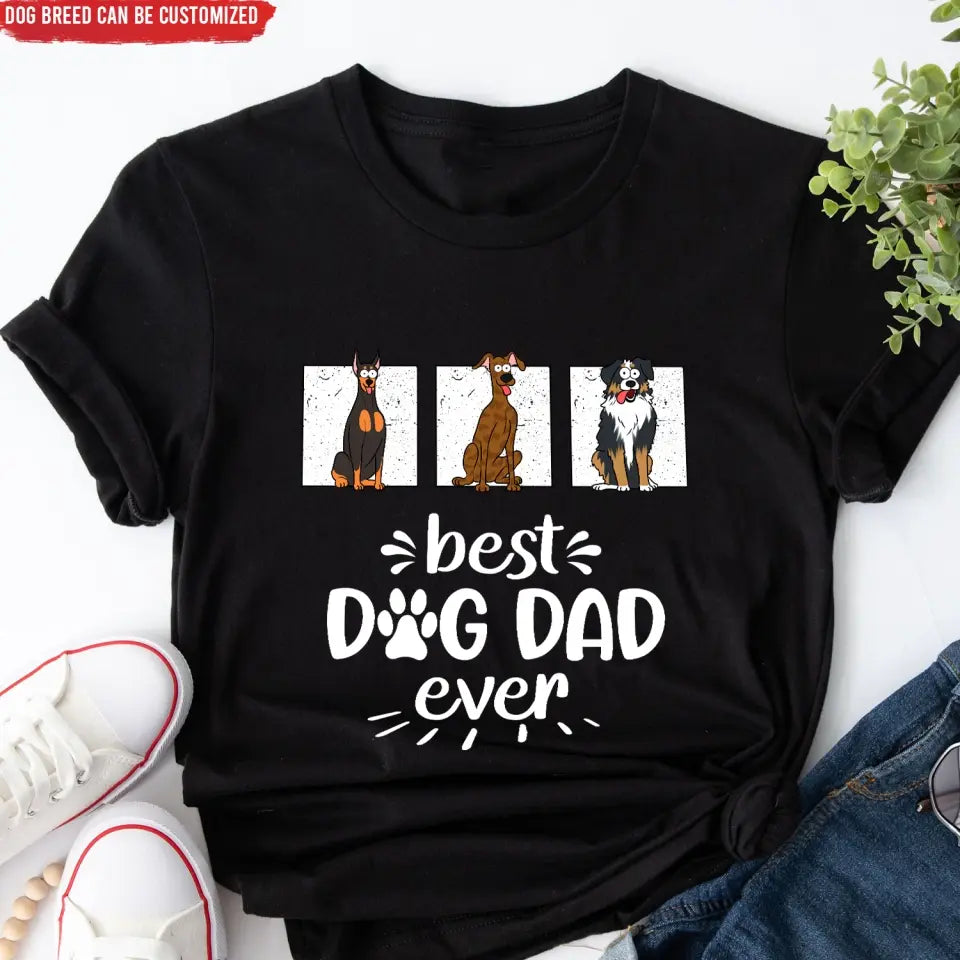 Best Dog Mom/ Dad Ever - Personalized T-Shirt, Gift For Dog Lover