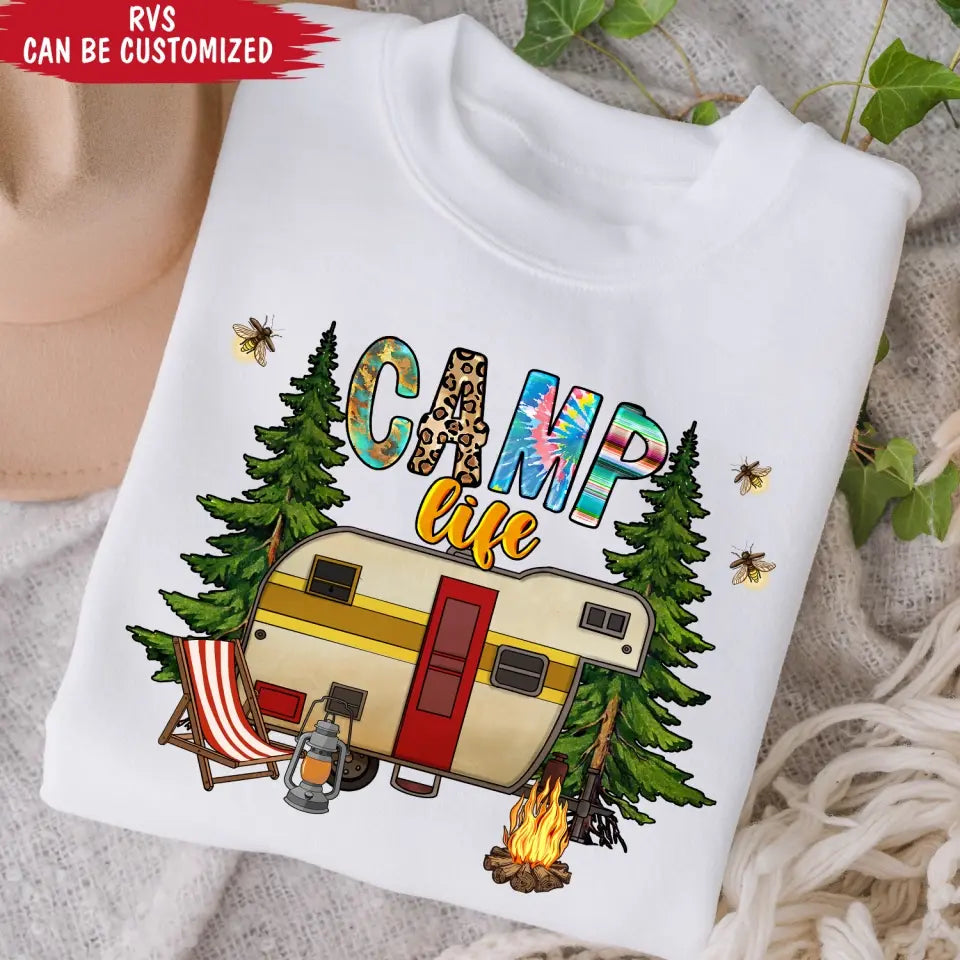 Camp Life - Personalized T-Shirt, Camping Gift