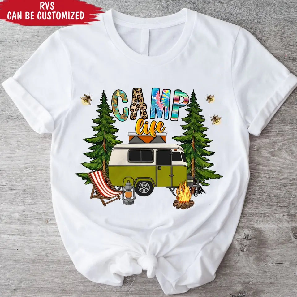 Camp Life - Personalized T-Shirt, Camping Gift