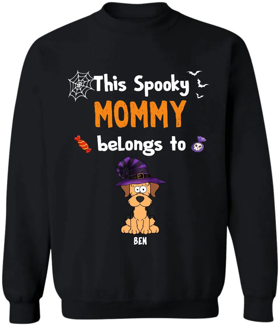 This Spooky Mommy Belongs to - Personalized T-Shirt, Gift For Halloween