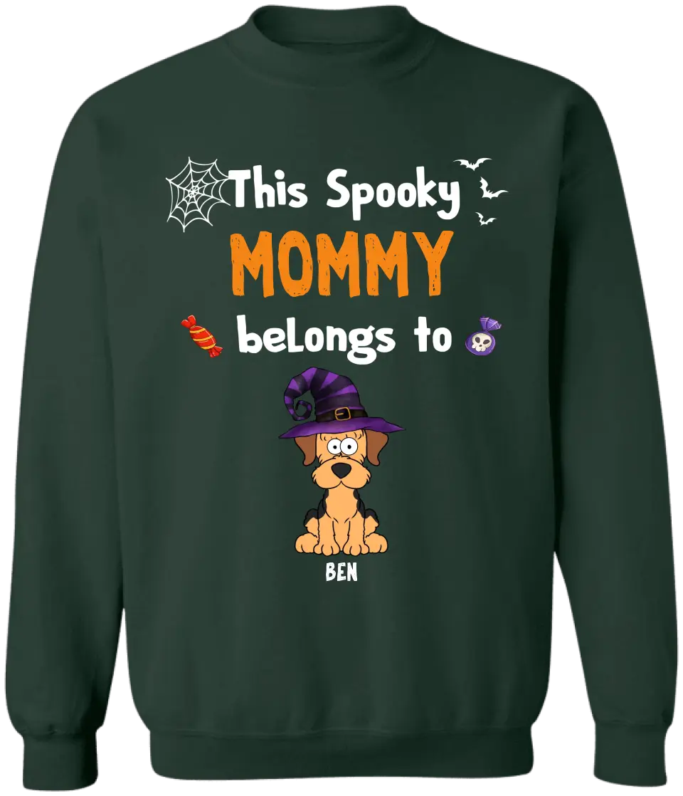This Spooky Mommy Belongs to - Personalized T-Shirt, Gift For Halloween