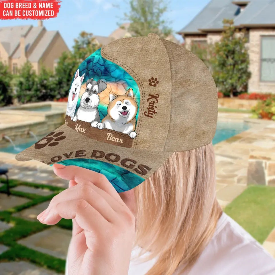 Love Dog - Personalized Classic Cap, Gift For Dog Lover
