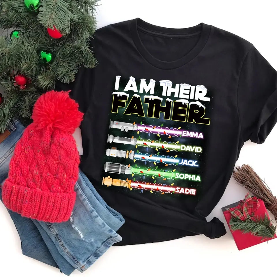 I Am Their Father/Mother - Personalized T-Shirt, Gift for Christmas