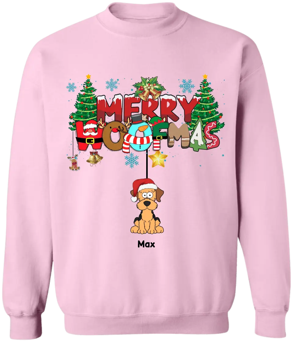 Merry Woofmas - Personalized T-Shirt, Gift For Christmas