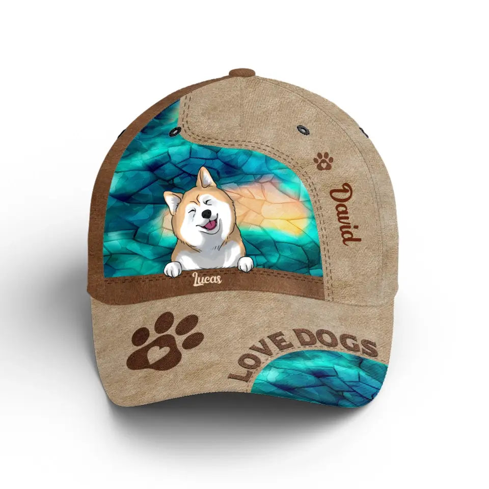 Love Dog - Personalized Classic Cap, Gift For Dog Lover