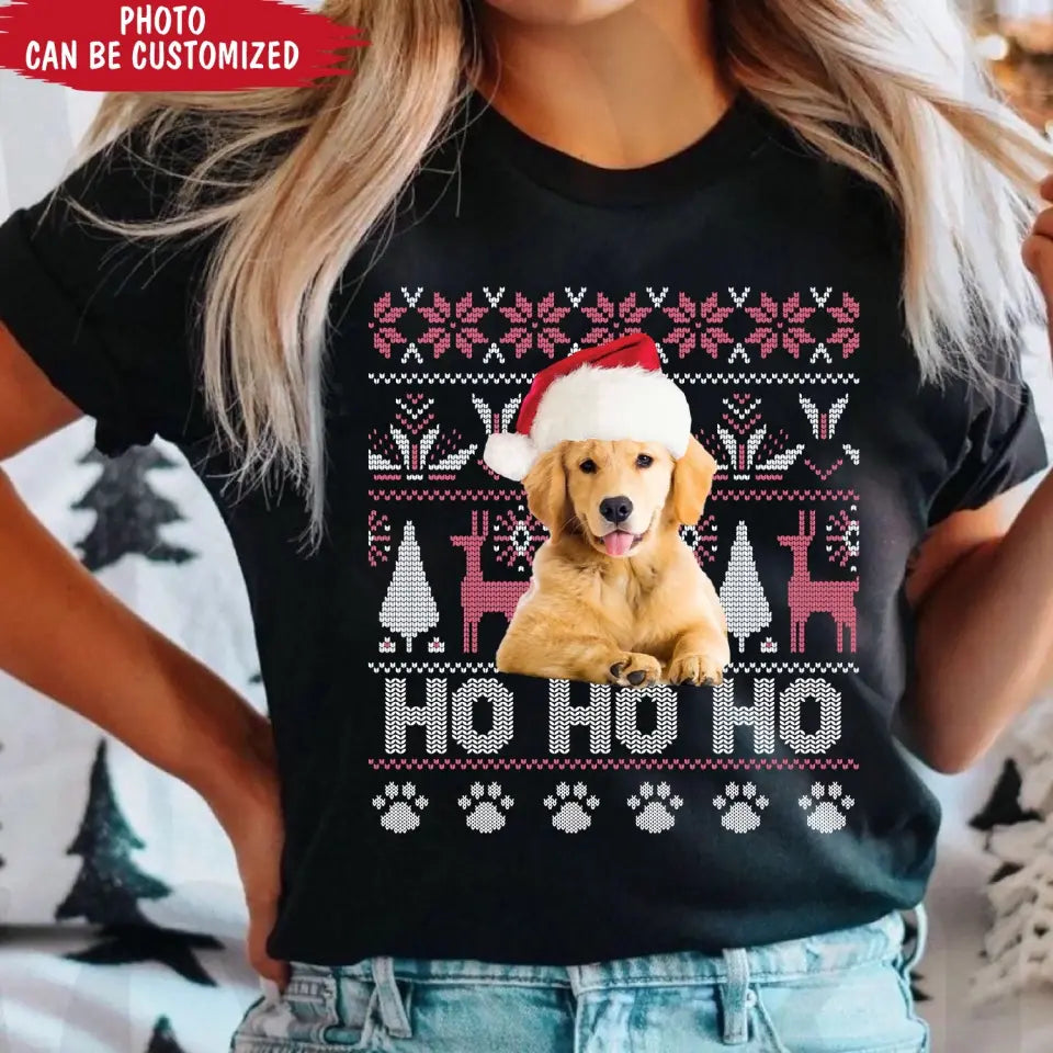 Hohoho Dog Christmas - Personalized T-Shirt, Gift For Christmas