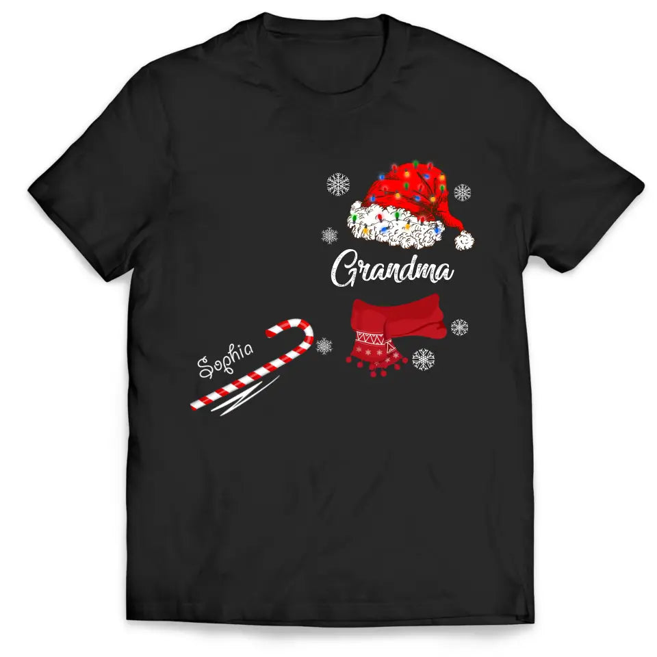 Snowman Candy Christmas - Personalized T-Shirt