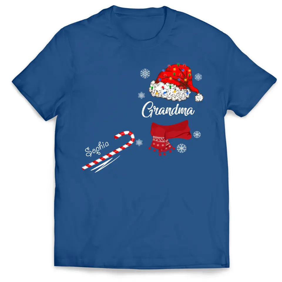 Snowman Candy Christmas - Personalized T-Shirt