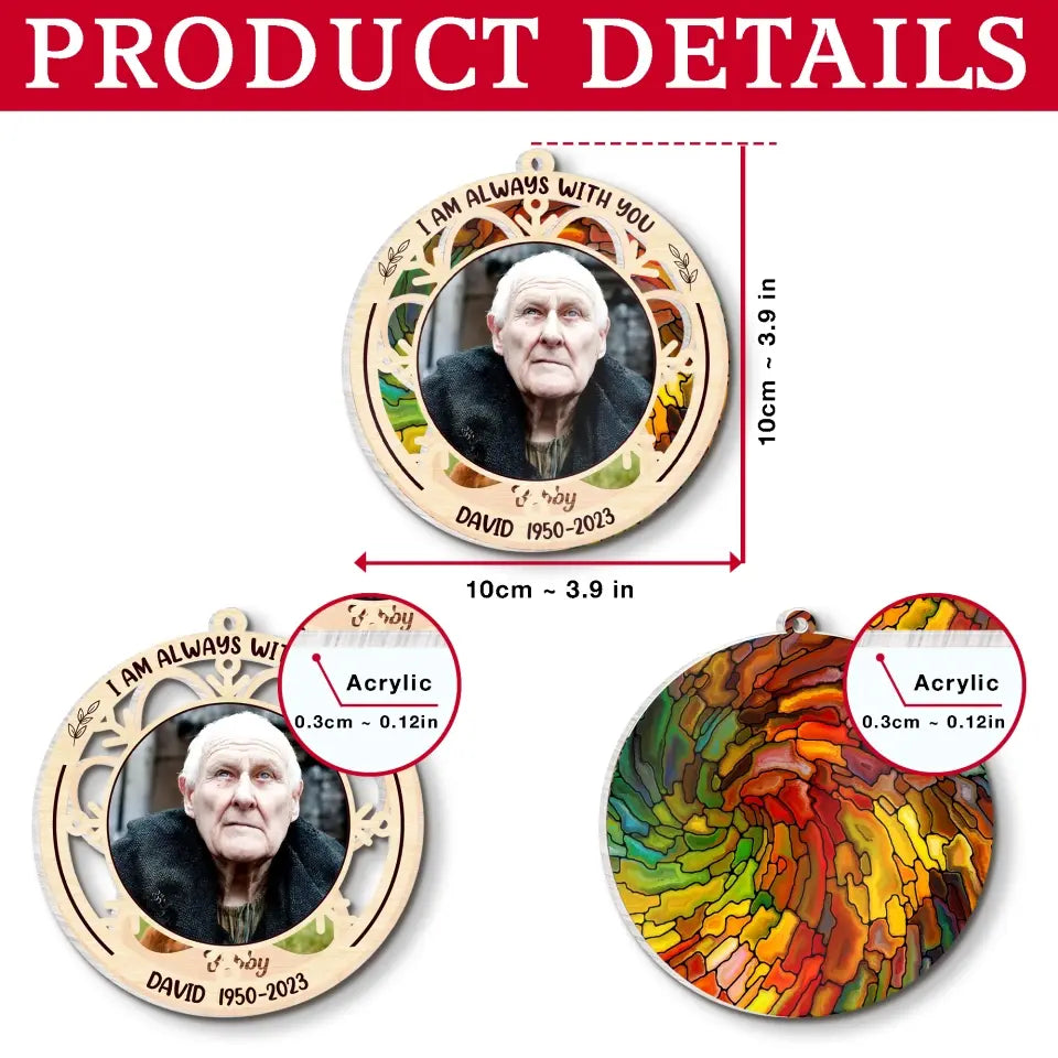 Not A Day Goes By That You Are Not Missed - Personalized Suncatcher Ornament, Memorial Gift