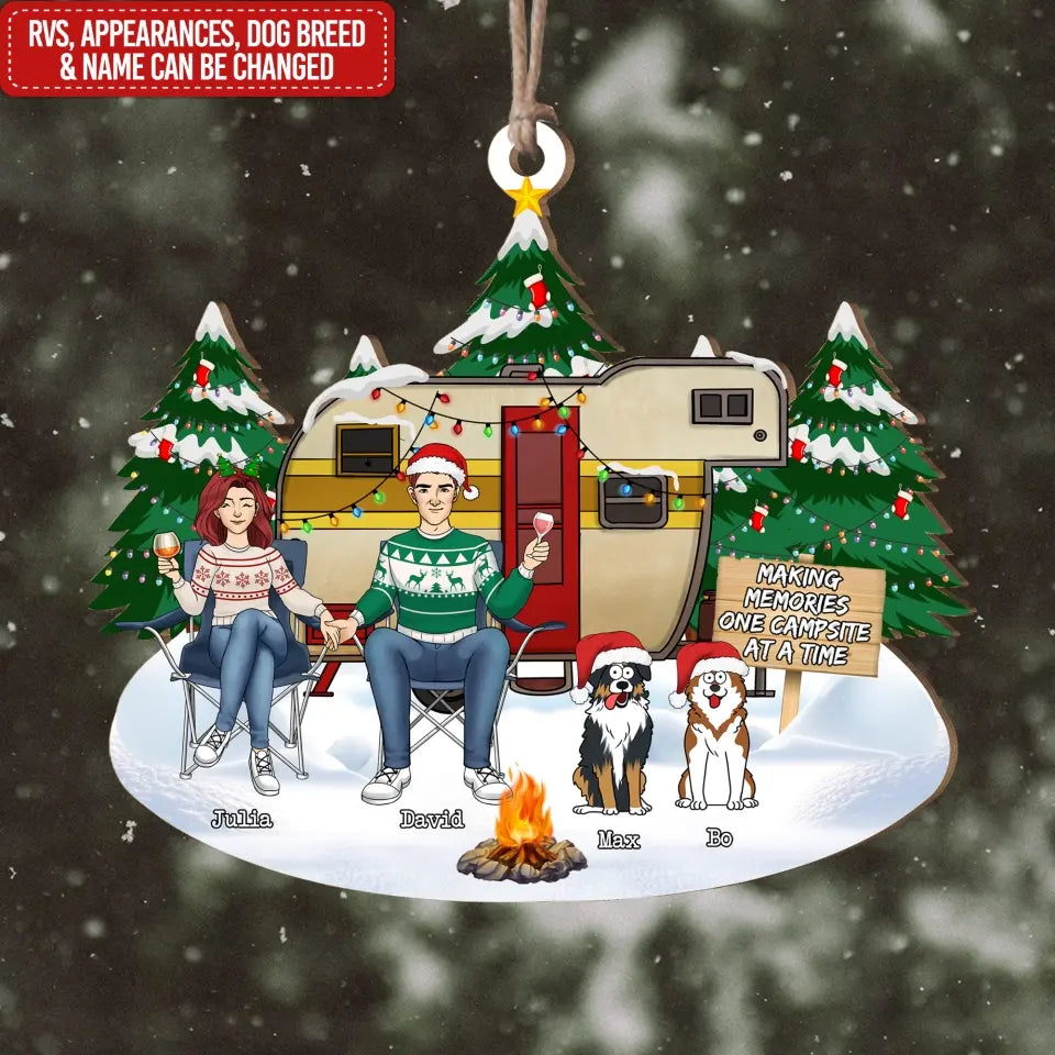 Camping Family Christmas - Personalized Ornament, Gift For Camping Lover