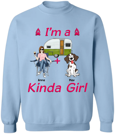 I’m A Kinda Girl - Personalized T-Shirt, Gift For Camping Lover