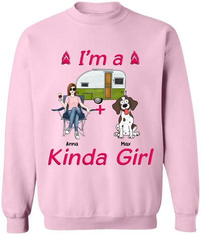 I’m A Kinda Girl - Personalized T-Shirt, Gift For Camping Lover
