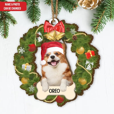 Dog Ornaments For Christmas Tree - Personalized Wooden Ornament, Gift For Christmas