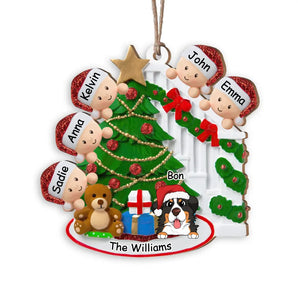Family Christmas - Personalized Wooden Ornament, Gift For Christmas - ORN14