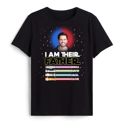 I Am Their Father - Personalized T-Shirt, Custom Photo And Name