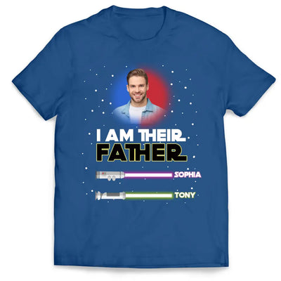 I Am Their Father - Personalized T-Shirt, Custom Photo And Name