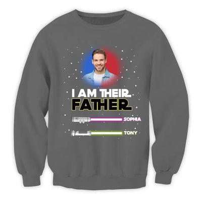 I Am Their Father - Personalized T-Shirt, Custom Photo And Name
