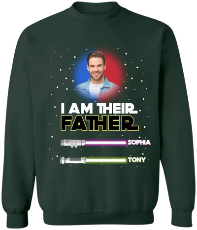 I Am Their Father - Personalized T-Shirt, Custom Photo And Name